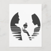 Ooit hands een Apple aan Adam, zwarte versie 1/3 Briefkaart (Voorkant)