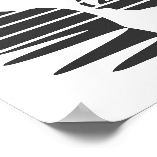 Ooit hands een Apple aan Adam, zwarte versie 1/3 Poster (Hoek)