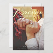 Ooit heeft het een mooie Ring. Verloving Foto Save The Date (Voorkant)