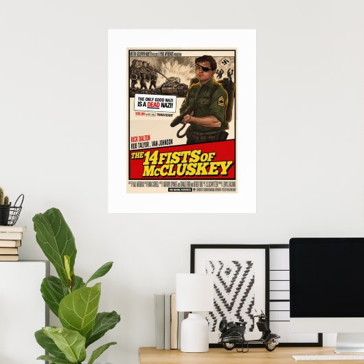 Ooit in Hollywood 14 vuisten van Mclusk Poster (Thuiskantoor)