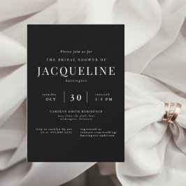 Ooit jouw B/W Elegant Vrijgezellenfeest Kaart