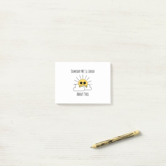 Ooit Lachen We Hier Om Post-it® Notes (Op bureau)
