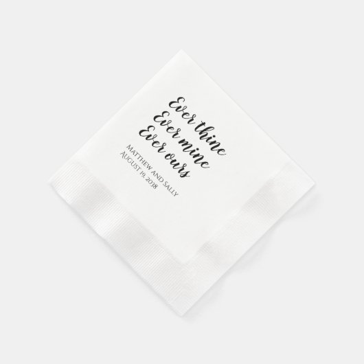 Ooit mijn ooit ooit van ons die Napkins wedden Servet (Hoek)