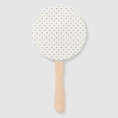 Ooit na Calligrafiescript Chic Wedding Program Handwaaier (Achterkant)