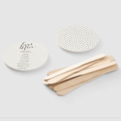 Ooit na Calligrafiescript Chic Wedding Program Handwaaier (Niet-gemonteerd)