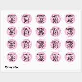 OOIT NA DE WEDDINGSTICKERS GEBEUREN RONDE STICKER (Vel)