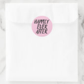 OOIT NA DE WEDDINGSTICKERS GEBEUREN RONDE STICKER (Tas)