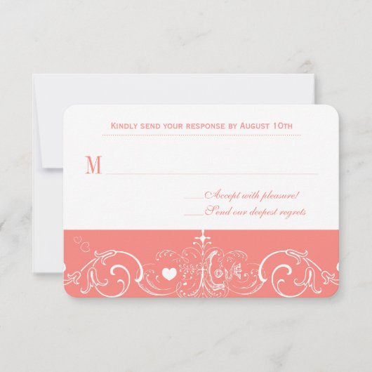 ooit na een chroalkboard-reactiekaart RSVP kaartje (Voorkant)