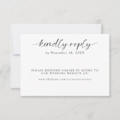 Ooit na het huwelijk met een minimum aan online an RSVP kaartje (Voorkant)