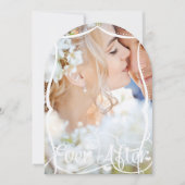 Ooit na Typografie nodigt je fotohuwelijk uit Kaart (Voorkant)