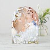 Ooit na Typografie nodigt je fotohuwelijk uit Kaart (Staand voorkant)