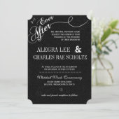 Ooit na uitnodiging van het chroalkboard (Staand voorkant)