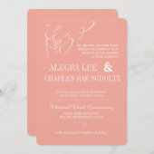 Ooit na uitnodiging van het chroalkboard (Voorkant / Achterkant)