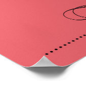 ooit, ooit van mij, ooit van ons, print, koraal poster (Hoek)