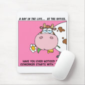 Ooit opgemerkt dat de medewerker begint met "koe"? muismat (Met muis)