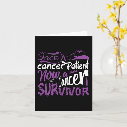 Ooit overleefde een kankerpatiënt kanker kaart (Gele Bloem)