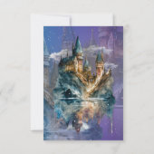 Ooit Prinses Blauw Kasteel Verjaardag Bedankkaart (Achterkant)