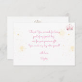 Ooit, Prinses Verjaardag Bedankkaart (Voorkant / Achterkant)