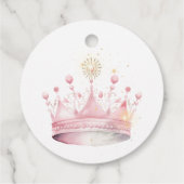 Ooit, Prinses Verjaardag dank u Bedankjes Labels (Achterkant)