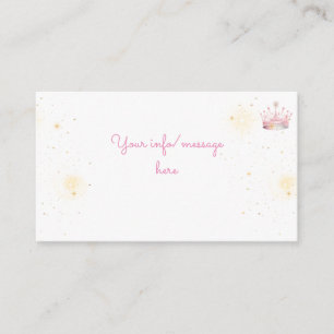 Ooit, Prinses Verjaardag Informatiekaartje