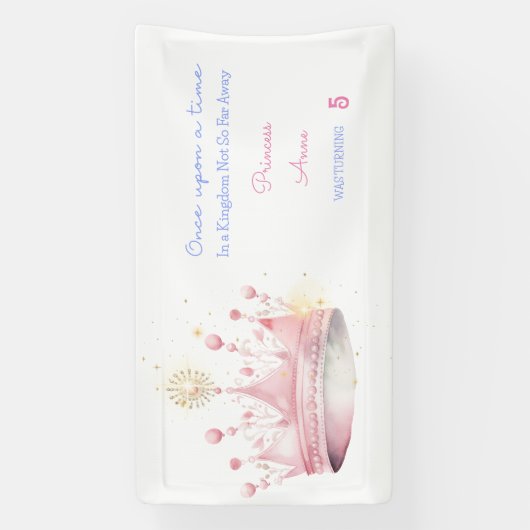 Ooit, Prinses Verjaardag Spandoek (Verticaal)