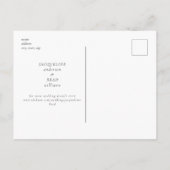 Ooit uw B/W bruiloft Bewaar de datum Briefkaart (Achterkant)