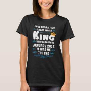 Ooit was er een koning januari 2015 Bi T-shirt