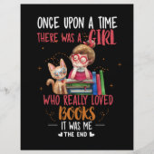 Ooit was er een meisje dat echt boekt flyer (Voorkant)