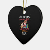 Ooit was er een meisje dat echt boekt keramisch ornament (Links)