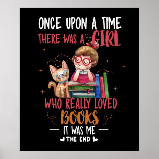 Ooit was er een meisje dat echt boekt poster (Voorkant)