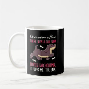 Ooit was er een meisje dat van Dachshund T-Shirt h Koffiemok