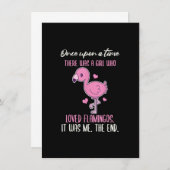 Ooit was er een meisje dat van Flamingos hield Kaart (Voorkant / Achterkant)