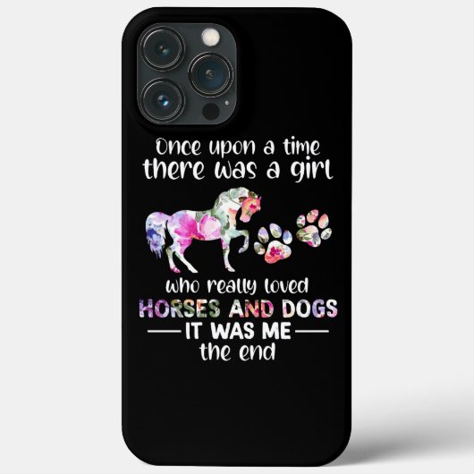Ooit was er een meisje dat van paarden hield. Case-Mate iPhone case (Achterkant)