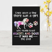 Ooit was er een meisje dat van paarden hield. kaart (Gele Bloem)