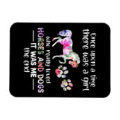 Ooit was er een meisje dat van paarden hield. magneet (Horizontaal)