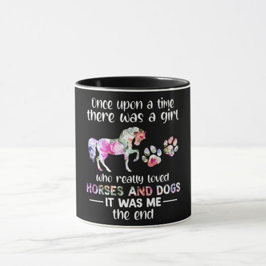 Ooit was er een meisje dat van paarden hield. mok (Midden)