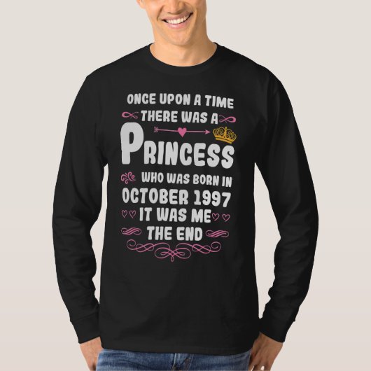 Ooit was er een prinses oktober 1997 t-shirt (Voorkant)
