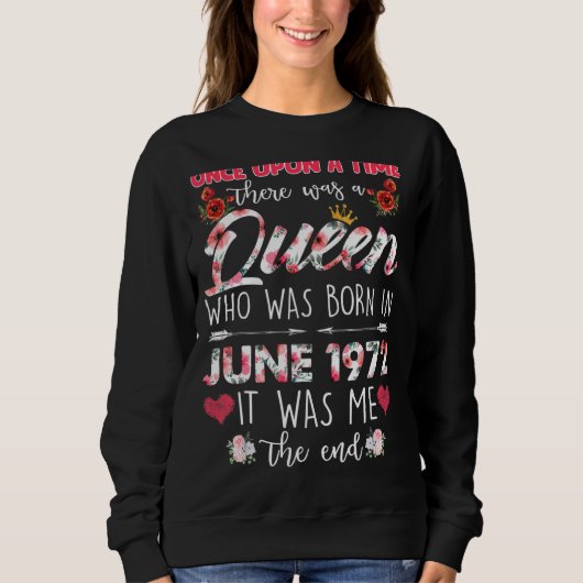 Ooit werd er in juni een koningin geboren trui (Voorkant)