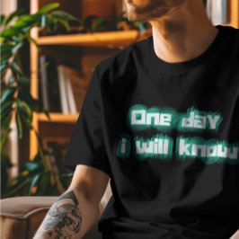 Ooit zal ik het T-shirt kennen