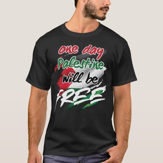 Ooit zal Palestina vrij zijn T-shirt (Voorkant)