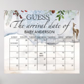 Ooitgroene gok de uitgerekende datum kalender poster (Voorkant)