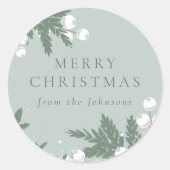 Ooitgroene Kerst Sticker (Voorkant)