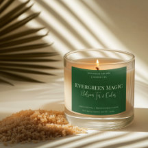 Ooitgroene Magische Kerst Kaars Label | Op Maat