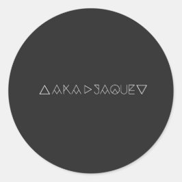 OOK BEKEND ALS JAQUE RONDE STICKER