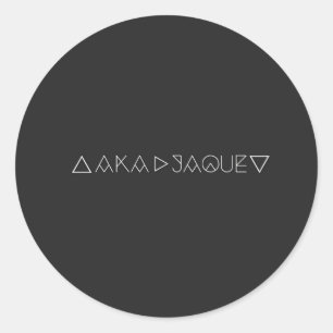 OOK BEKEND ALS JAQUE RONDE STICKER