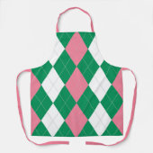ook bekend als Roze & Green Argyle Schort (Voorkant)