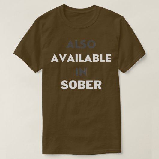 Ook beschikbaar in sober t-shirt (Design voorkant)