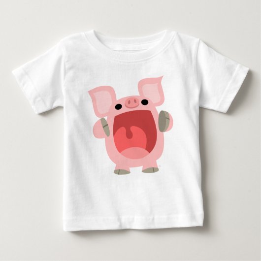 "OOK!!!" Cute Cartoon Pig Baby T-shirt (Voorkant)