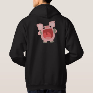 "OOK!!!" Cute Cartoon Pig Hoodie