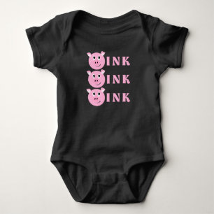 OOK! Cute Little Pink Cartoon Pig Girls Piggy Romper